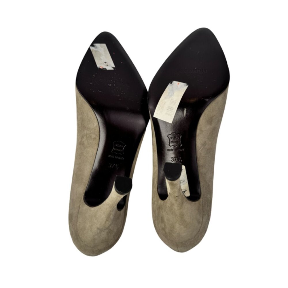 Giorgio Armani Le Colleczioni Vintage Suede Women Heels Made in Italy Size 37.5 - Picture 4 of 6
